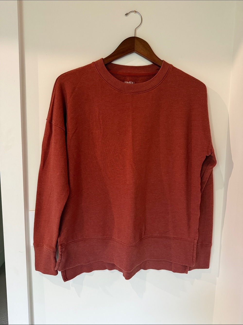 Classic Crewneck Sweater - Rust Red